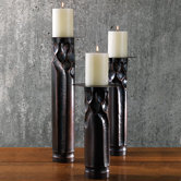 Arts and Crafts Copper Candle Holder