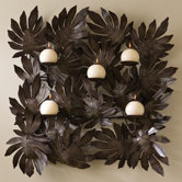 Leaf Over Leaf Over Leaf Wall Sconce