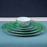 Chinoiserie Green Dinnerware Set