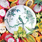 Chinoiserie White Dinnerware Set