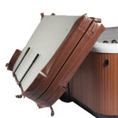 Spa Cover Lift and Caddy