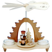 Triangular Pyramid with a Nutcracker, Presents and a Tree