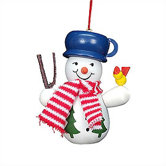 Snowman with Bird Ornament