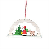 Archway with Santa Ornament