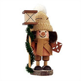 Gingerbread Man in Natural Wood Finish Ornament