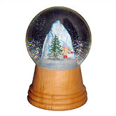 Skier Snow Globe