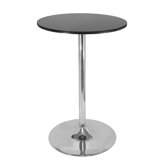 28" Round Pub Table with Chrome Leg