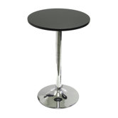 20" Round Bistro Table with Chrome Leg