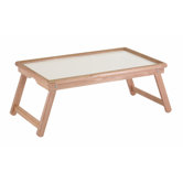 Breakfast Tray with Notched Handle
