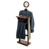 Valet Stand with Base in Dark Espresso