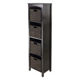 Terrace 5 Tier Storage Shelf with 4 Small Baskets
