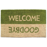 Mid Thickness Coir Welcome / Goodbye Coconut Fiber Doormat