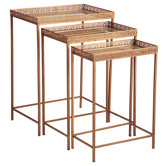 Mirrored Nesting Tables (Set of 3)