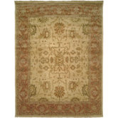 Ivory/Firebrick Rug