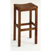 29" Contour Stool with Oak Finish