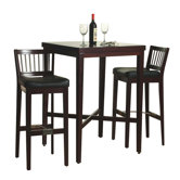 3 Piece Pub Table Set in Cherry Finish