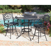 Biscayne 3 Piece Bar Height Dining Set
