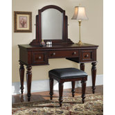 Lafayette Vanity and Bench in Cherry