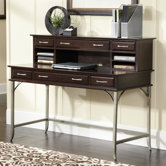 Bordeaux Executive Desk with Hutch