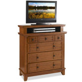 Arts & Crafts 4 Drawer 36" TV Media Chest