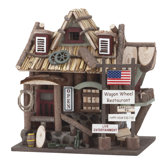 Old Time "Wagon Wheel Restaurant" Birdhouse