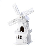 Windmill Birdhouse in White