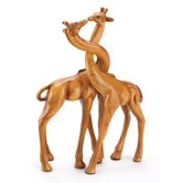 Intertwined Decorative Giraffes