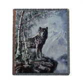 Into the Wild Wolf Blanket