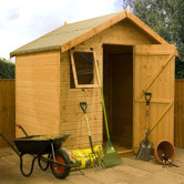 Shiplap T&G Reverse Apex Storage Shed with Opening Windows