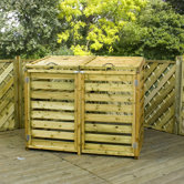 Wheelie Bin Store with Double Door