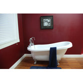 67" x 31" Claw Foot Slipper Bath Tub