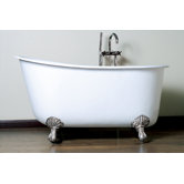 54" x 29" Claw Foot Soaking Bath Tub