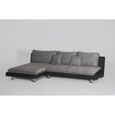 2-er Sofabett "Lounge" mit Ottoman