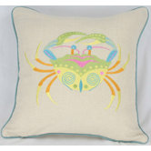 Archipelago Crab Cotton Pillow