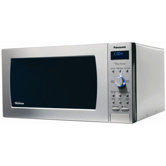 Blue LED Display Microwave Oven in Stainless Steel