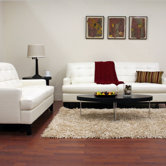 Baxton Studio Adair Modern Leather Sofa Set