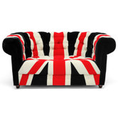 Baxton Studio Union Velveteen Sofa