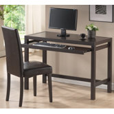 Baxton Studio Mesa Computer Desk and Parson Chair Set