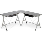 Baxton Studio Elburn L-Shaped Modern Computer Desk