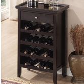 Baxton Studio 16 Bottle Wine Cabinet