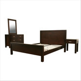 Baxton Studio Charlie Panel 4 Piece Bedroom Collection