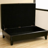Prospero Leather Storage Ottoman
