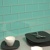 Subway 6" x 3" Tile in Teal