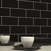 Subway 6" x 3" Tile in Black