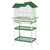 House Style Bird Cage with Stand