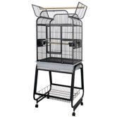 Victorian Open Top Bird Cage and Stand
