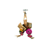 Java Wood Chunky Monster Bird Toy