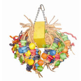 Medium Cluster with Hanging Wood Balls