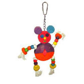 The Crazy Wooden Mouse Bird Toy