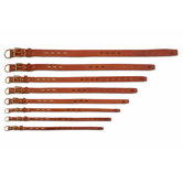 Classic Flat Leather Dog Collar with Inserts